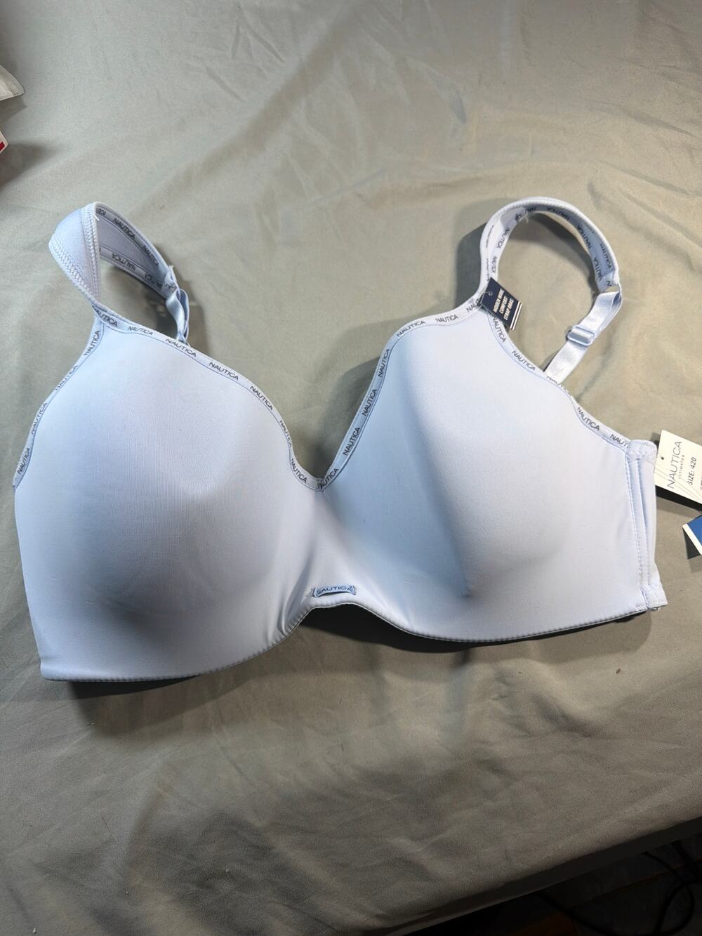 Nautica lightly lined full coverage bra women's size 42D NWT